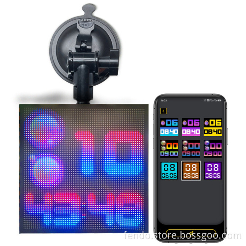 Programmable LED Smart Screen for Car Rear Window - High Resolution 64x64 Pixel Display